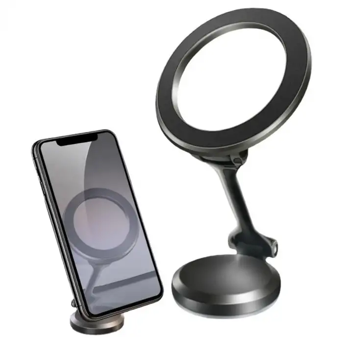 New Tüm Telefonlarla Uyumlu Manyetik Araç Telefonu Tutacağı Katlanır 360 Derece Dönen Telefon Standı