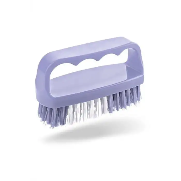 New Tutamaçlı Plastik Pratik Tırnak ve Kıyafet Yaka Temizlik Fırçası- TP-113