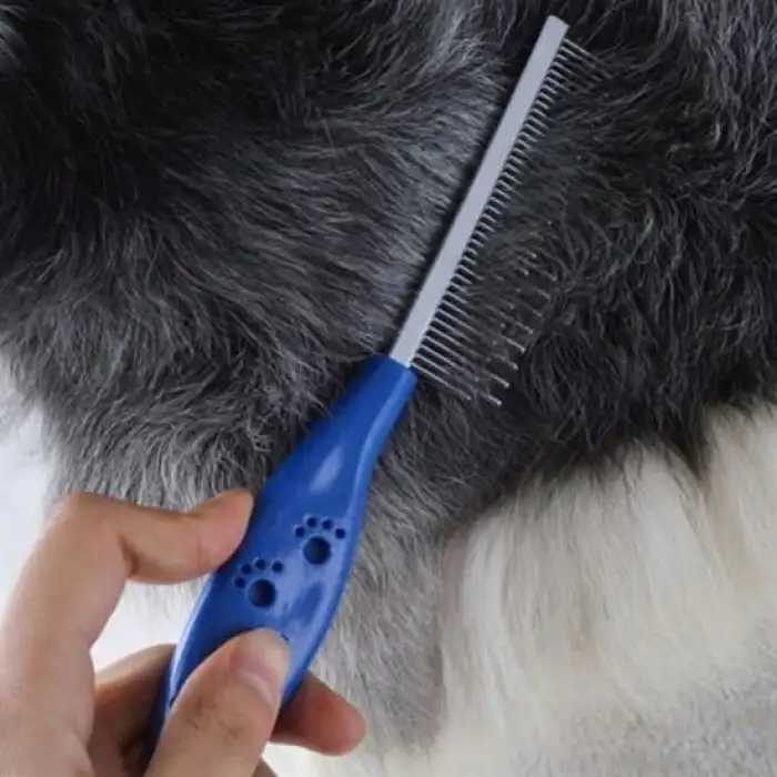 New Tüy Açıcı Kedi Köpek Tarağı Tek Taraflı Metal Dişli Evcil Hayvan Bakım Fırçası