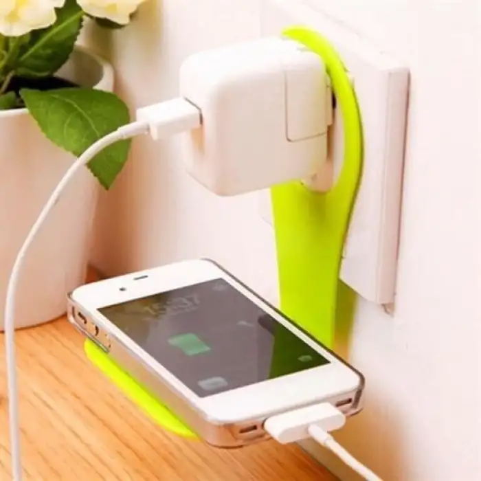 New Universal Mobil Şarj Priz Askısı ve Telefon Tablet  Tutucu Stand