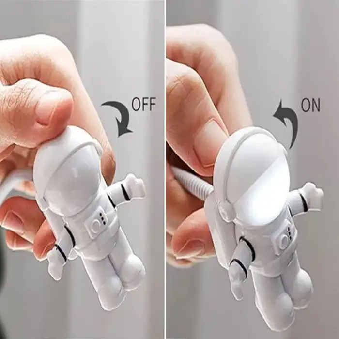 New USB Astronot Gece Lambası, Masa Lambası, Kitap Okuma Lambası Işığı