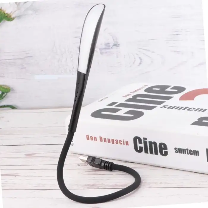 New USB Girişli 14 Ledli 3 Kademeli Dokunmatik Masa/Kitap Okuma Lambası Ledi Siyah