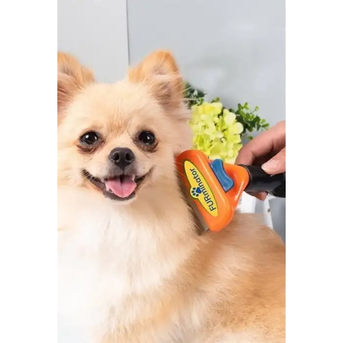 New Uzun Tüylü Köpekler İçin Kolay Tarama Fırçası Temizlenebilir Çelik Tarak Tüy Toplayıcı Mediu