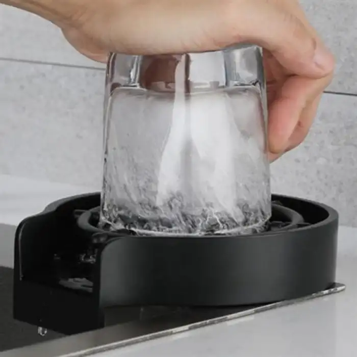 New Yüksek Basınçlı Otomatik Bardak Yıkama Aparatı Mutfak Lavaboları İçin Hızlı Kupa Durulayıcı