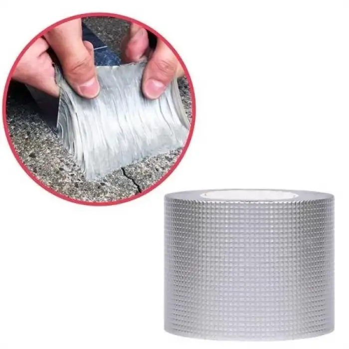 New Yüksek Sıcaklık Dayanan Su Geçirmez Çatı Boru Duvar Çatlak Onarıcı Yapışkan Bant Folyo 5 cm