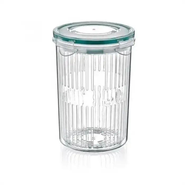 New Zeytin Turşu Sebze Yıkama Kutusu Klipsli Kapaklı Saklama Kabı