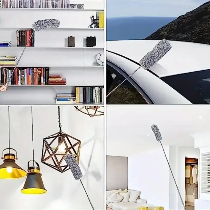 NewTeleskopik Bükülebilir Köşe Bucak Toz Alma Püskülü Dev Boy 280 cm