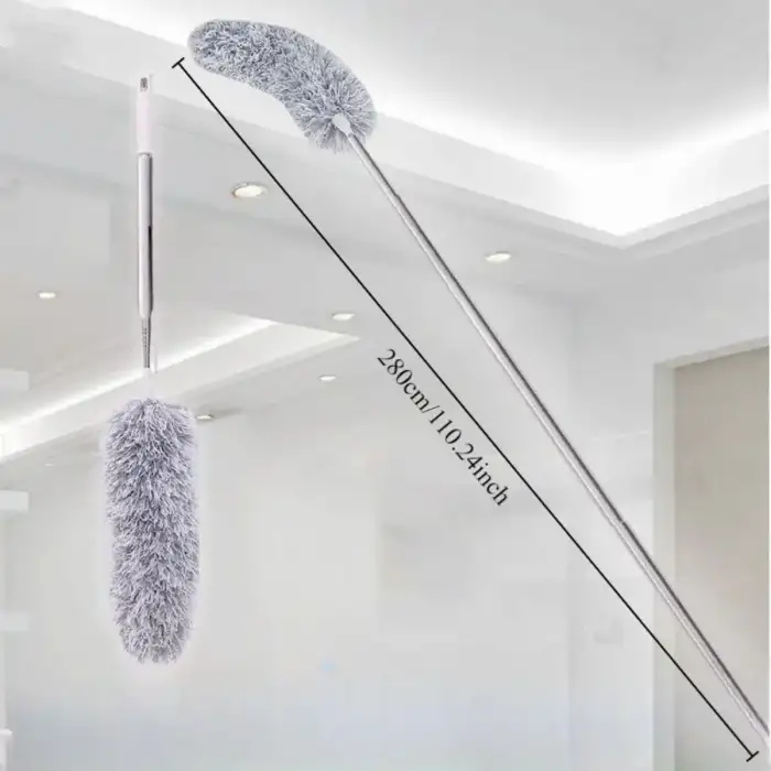 NewTeleskopik Bükülebilir Köşe Bucak Toz Alma Püskülü Dev Boy 280 cm