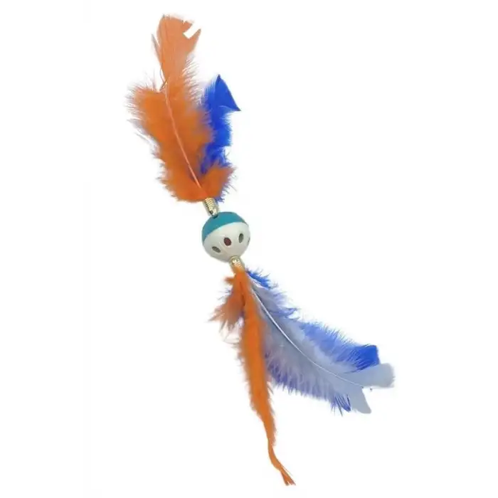 NewTüylü PüsküllüKedi OyuncağıDikkat Çekici Renkli Sevimli Evcil Hayvan Oyuncağı