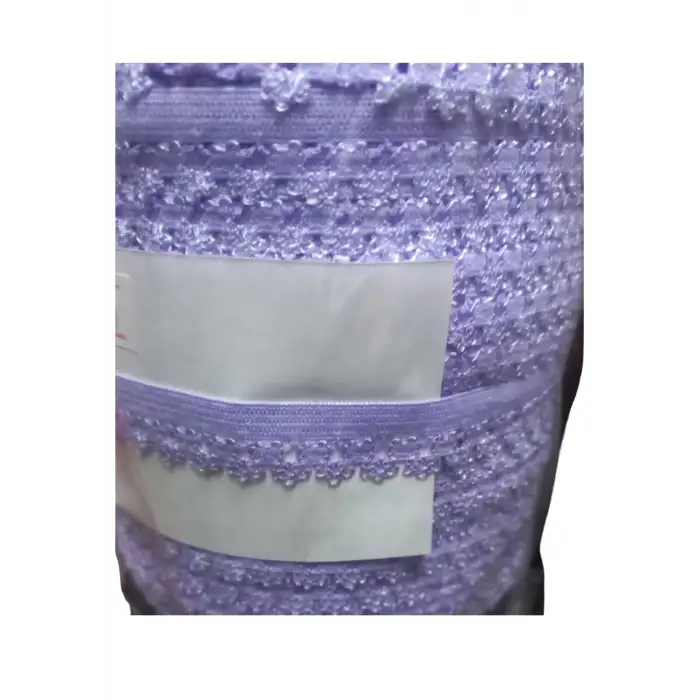 Çamaşır Lastiği Dantelli 1 cm 75 Metre 1 Top Lila