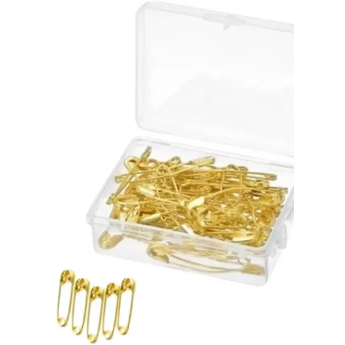 Çengelli İğne 50li Altın Kutuda 3cm