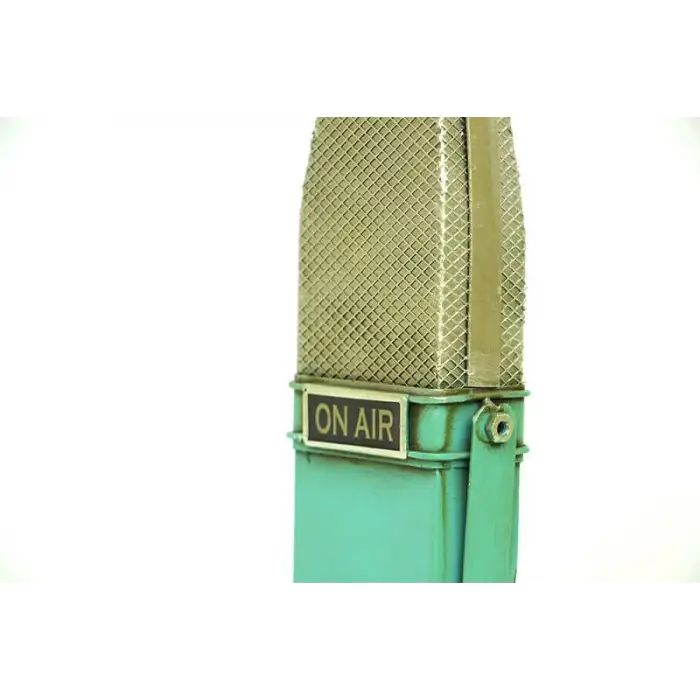 Dekoratif Metal Mikrofon