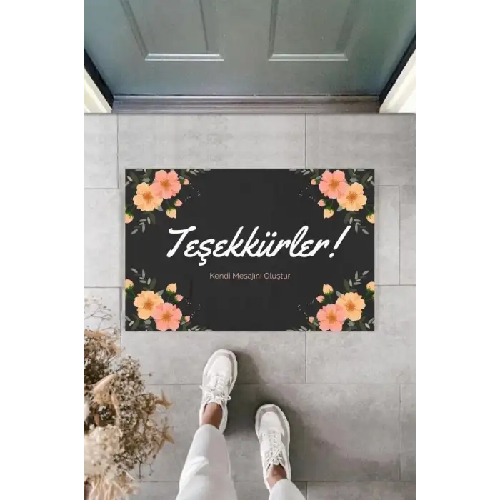 Dijital Baskı Kişiye Özel İç Kapı Dekorasyon Paspas  PS11212