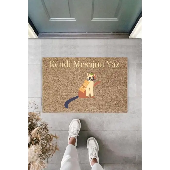 Dijital Baskı Kişiye Özel İç Kapı Dekorasyon Paspas  PS11258