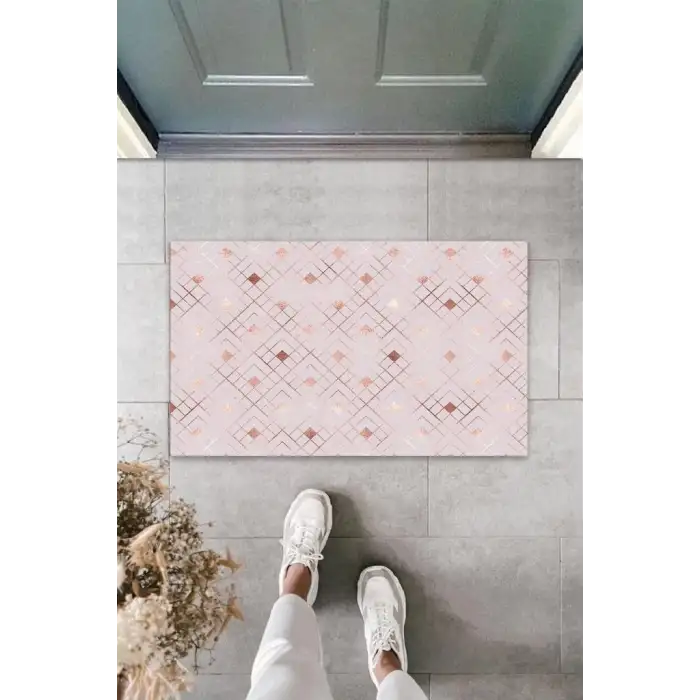 Dijital Baskı Pudra Küçük Kare Paspas K-3197