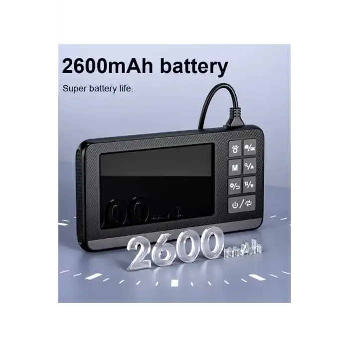 Ekranlı Çift Kameralı 5 Mt Sert Kablo Endoskop Kamera 8 Mm 4.3 Inc Hafıza Kart Destekli