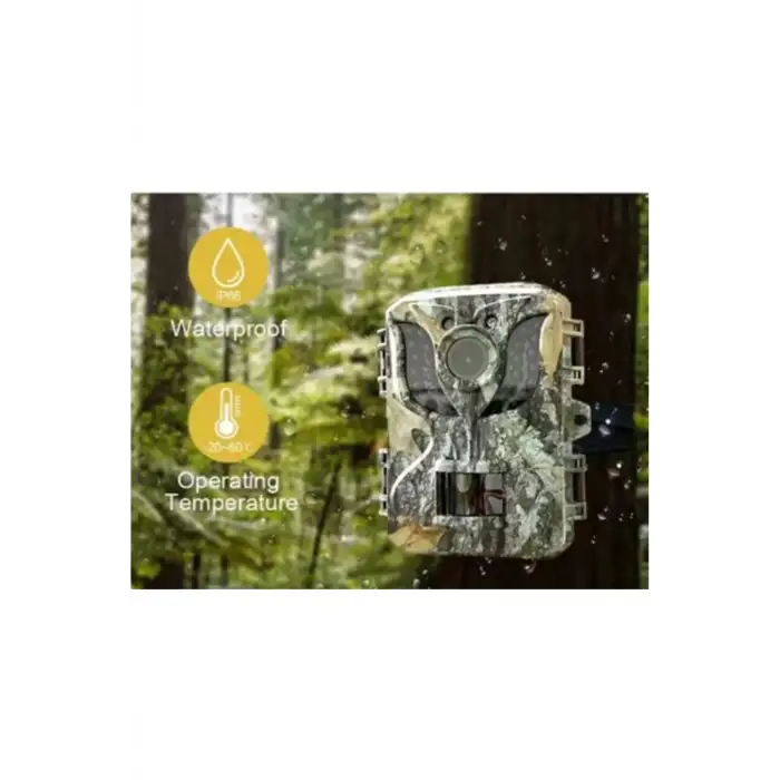 Fotokapan Kamera 16mp Full Hd 1080p Gece Görüşlü 2 Inç Lcd Ekran Su Geçirmez