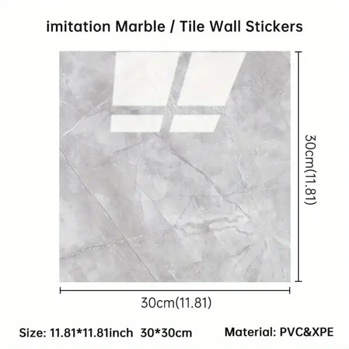 Gri Mermer Desen Du Sticker (30*30)