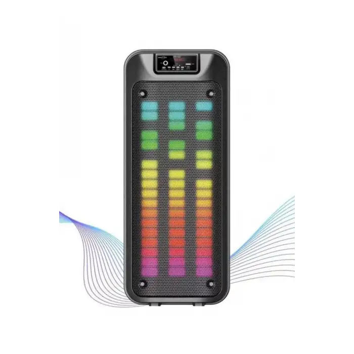 Gts-1852 Taşınabilir Rgb Ledli Bluetooth Hoparlör Usb-tf Siyah