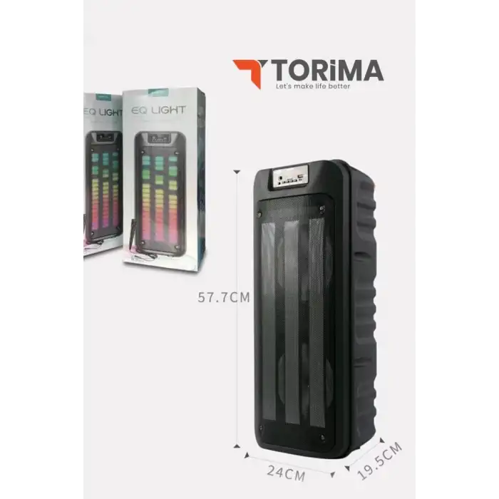 Gts-1852 Taşınabilir Rgb Ledli Bluetooth Hoparlör Usb-tf Siyah