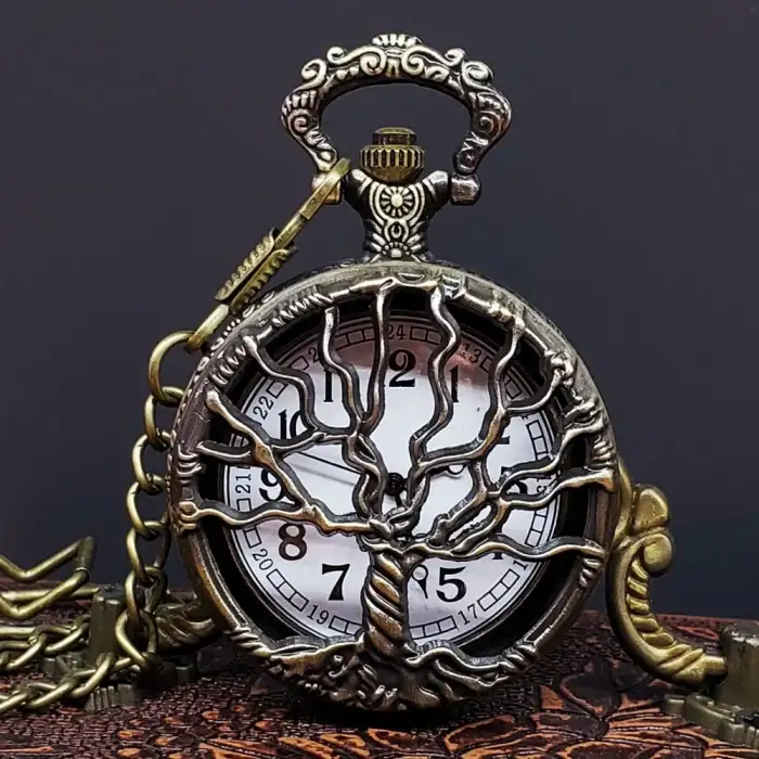 Hayat Ağaçı Tasarımlı Köstekli Saat