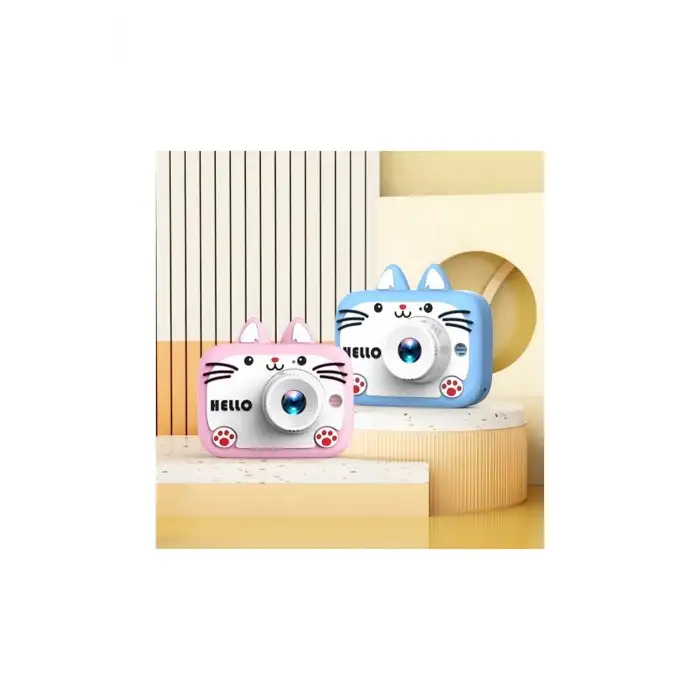 Hello Çocuk Dijital Fotoğraf Makinası 20 Mp Video Kaydedici 2.0 İnç Çift Kameralı Ks-102
