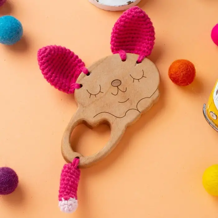 Hobi Baby Ceylan Figürlü Organik Ahşap Diş Kaşıyıc