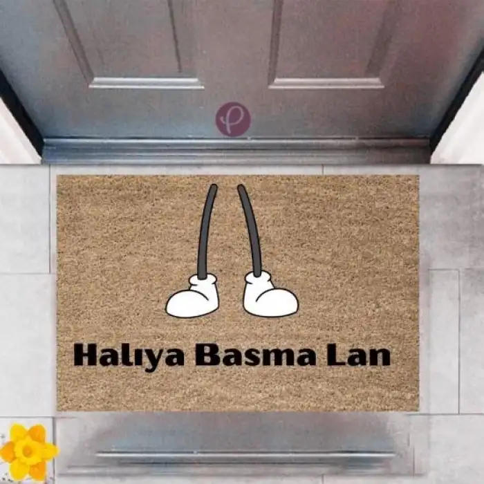 Kapı Önü Paspası Dekoratif Dijital Baskı Halıya Basma Lan P-2383
