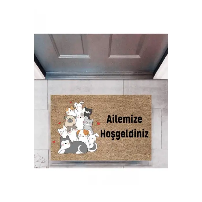 Kapı Önü Paspası Dekoratif Dijital Baskı Kişiye Özel P-2413