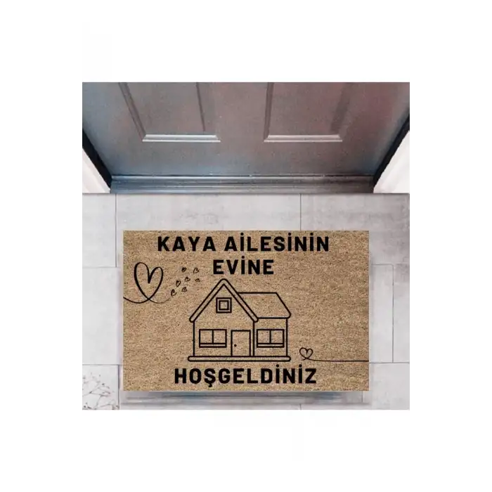 Kapı Önü Paspası Dekoratif Dijital Baskı Kişiye Özel P-2443