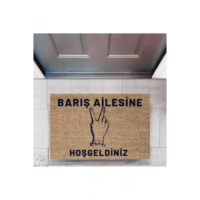 Kapı Önü Paspası Dekoratif Dijital Baskı Kişiye Özel P-2447