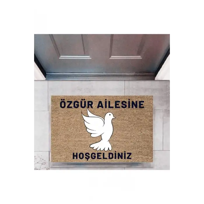 Kapı Önü Paspası Dekoratif Dijital Baskı Kişiye Özel P-2449