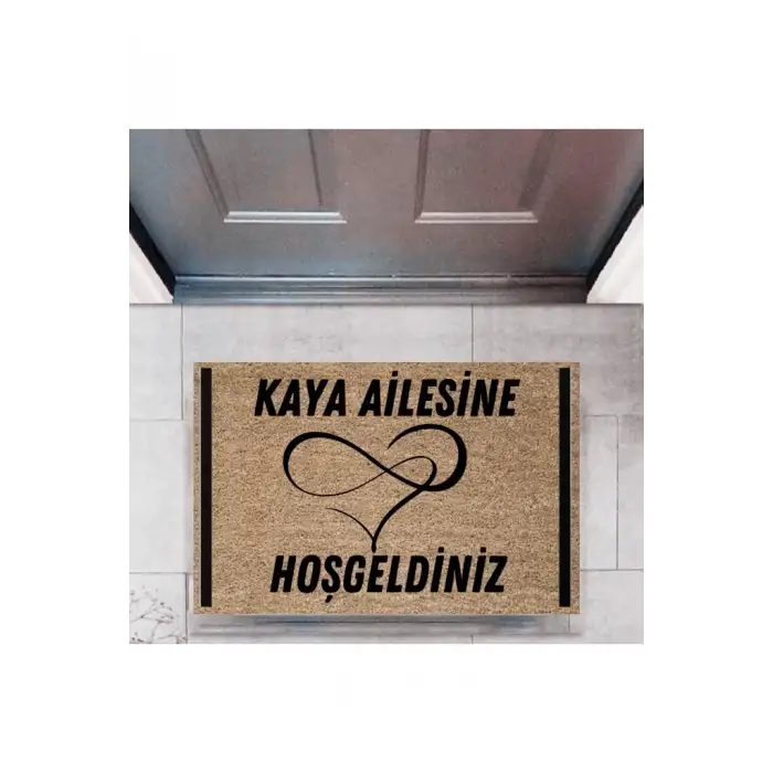 Kapı Önü Paspası Dekoratif Dijital Baskı Kişiye Özel P-2502