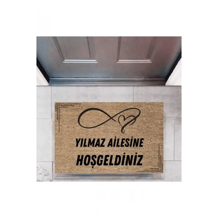 Kapı Önü Paspası Dekoratif Dijital Baskı Kişiye Özel P-2503