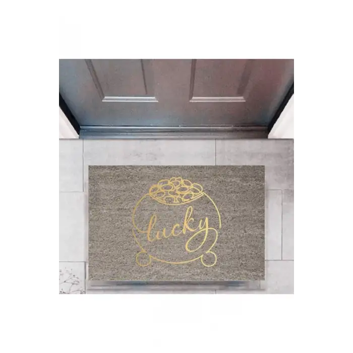 Kapı Önü Paspası Dekoratif Dijital Baskı Lucky P-2362