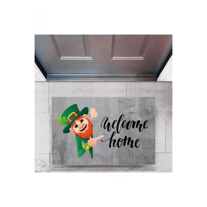 Kapı Önü Paspası Dekoratif Dijital Baskı Welcome Home P-2336