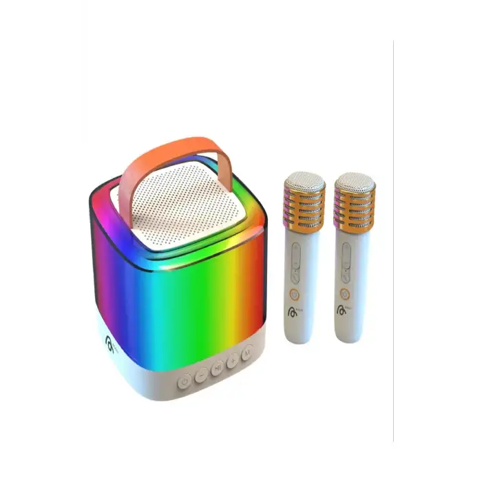 Karaoke Bluetooth Hoparlör Aggıy Ag-s7 Kablosuz Mikrofonlu Rgb Led Parti Işıklı