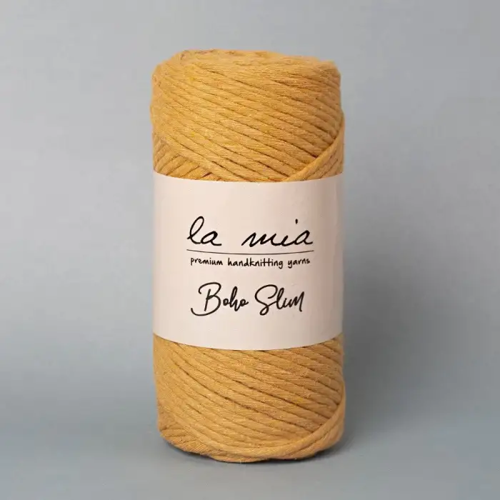 La Mia Boho Slim Hardal El Örgü İpi - L133 - 34251