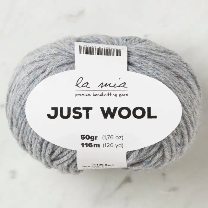 La Mia Just Wool Açık Gri El Örgü İpi - LT002 - 33842
