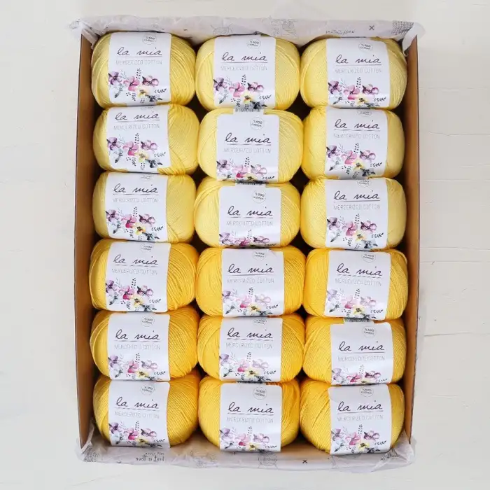 La Mia Mercerized Cotton Kehribar Seti