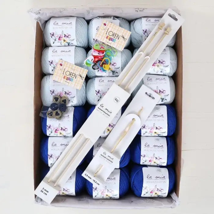 La Mia Mercerized Cotton Safir Seti