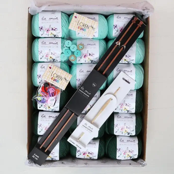 La Mia Mercerized Cotton Zümrüt Seti