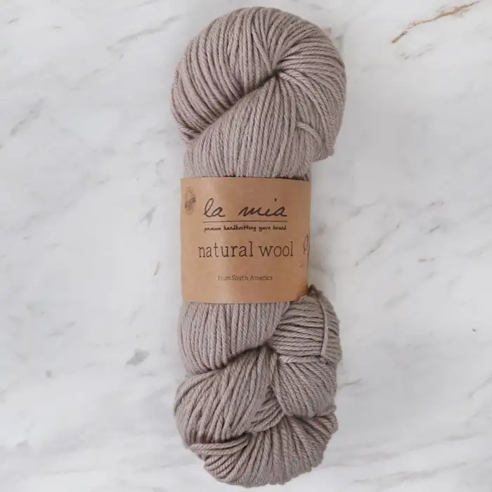 La Mia Natural Wool Bej El Örgü İpi - H3 - 33605