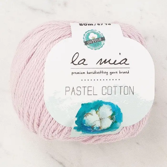 La Mia Pastel Cotton Lila El Örgü İpi - L181 - 33958
