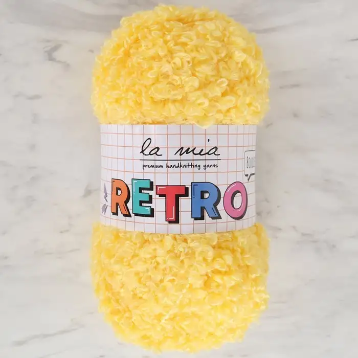 La Mia RETRO Sarı El Örgü İpi - LM0210