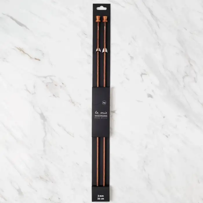 La Mia Rosewood 3 mm 36 cm Ahşap Örgü Şişi