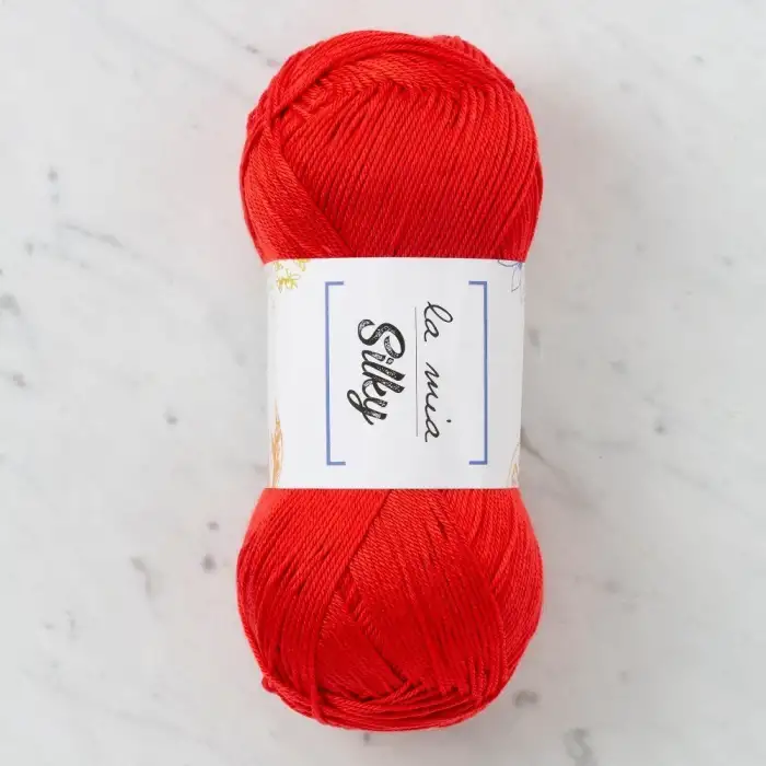 La Mia Silky Kırmızı El Örgü İpi - L004 - 33676