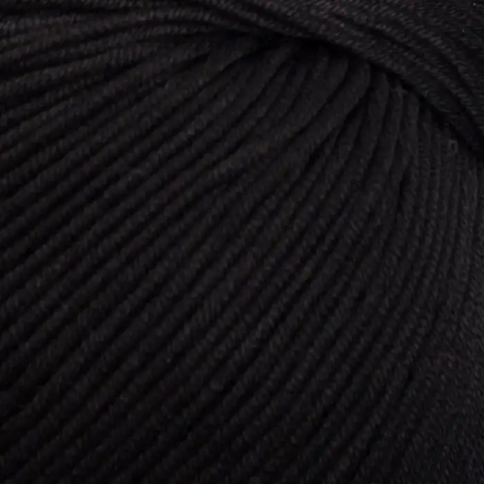 La Mia XL Mercerized Siyah El Örgü İpi - 1 - 33758