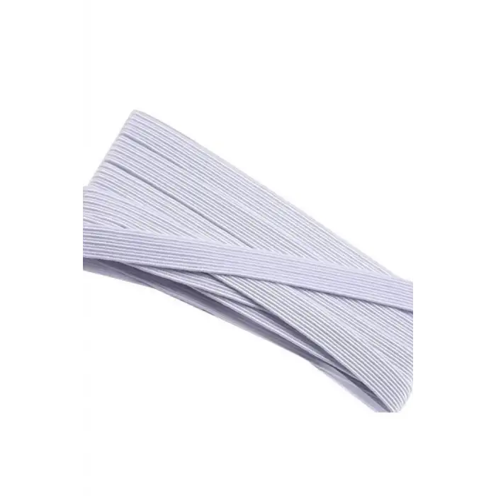 Lastik En 0,5 cm 10 Metre Beyaz