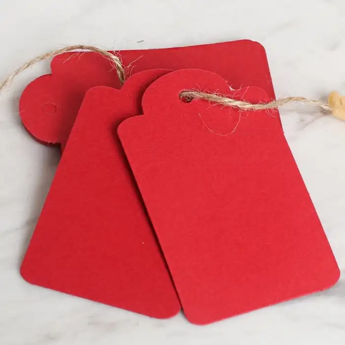 Loren 10lu Kırmızı Etiket ve Klipsli Etiket İpi